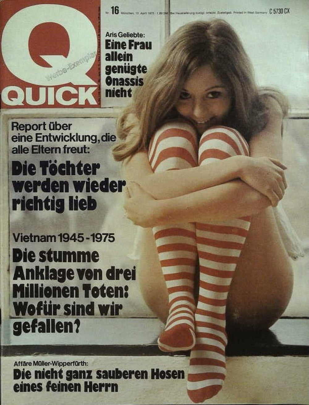 Quick Magazin Deutschland 1975-16 Aristotle Onassis