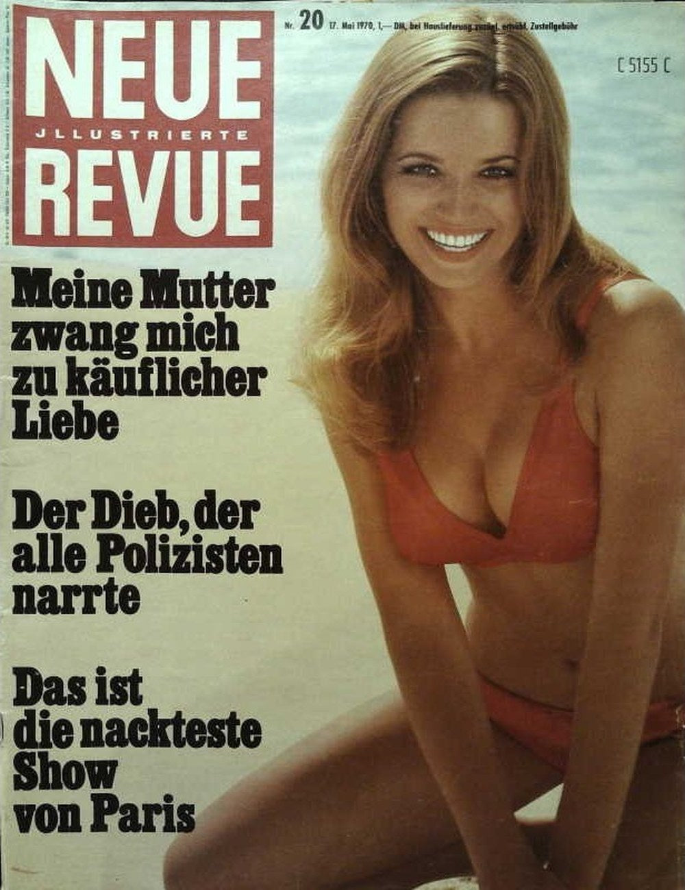 Neue Revue Magazin Deutschland 1970-20 Bikini-Model Sensationsjournalismus Paris Show