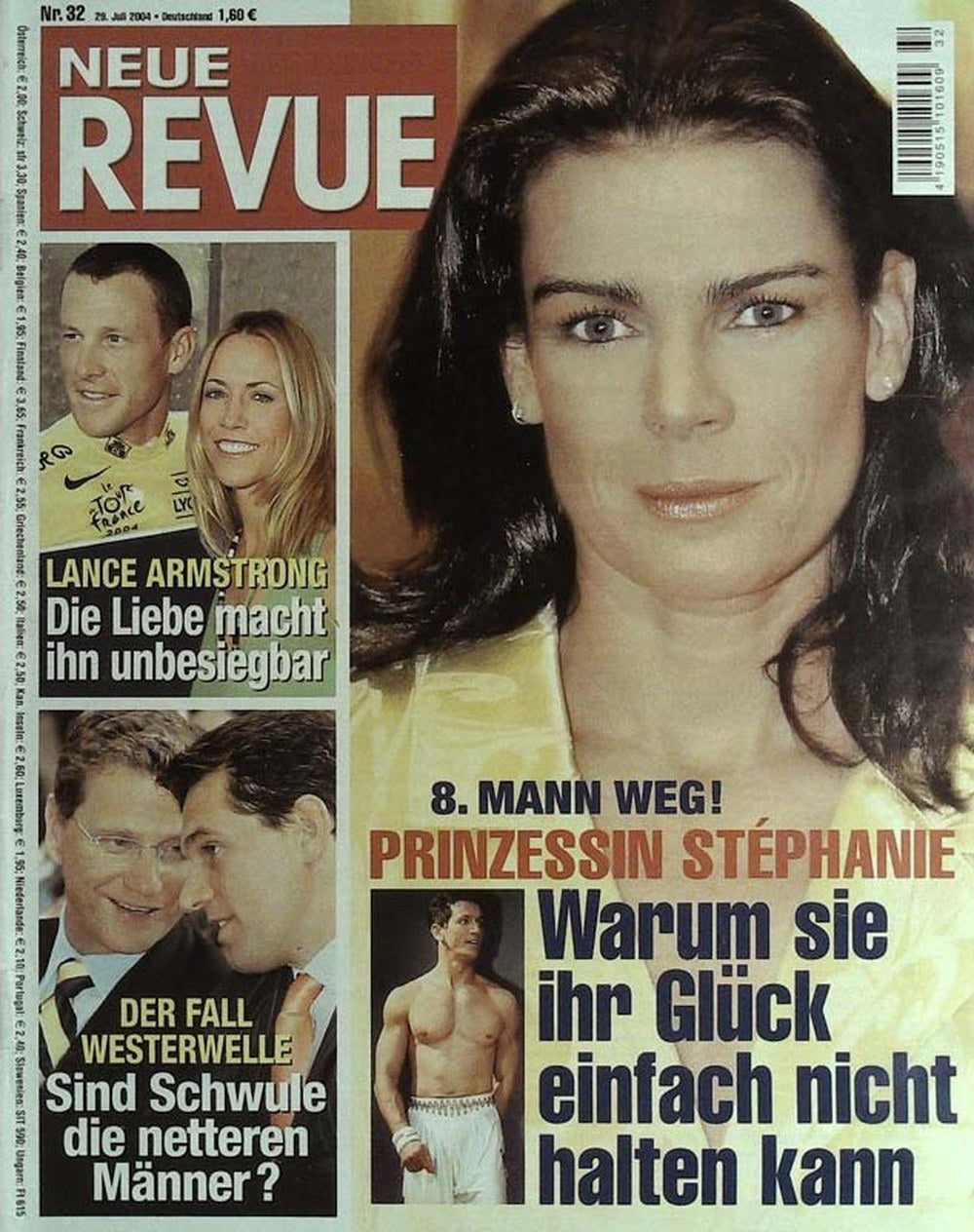 Neue Revue Magazin Deutschland 2004-32 Stéphanie Of Monaco Lance Armstrong Guido Westerwelle