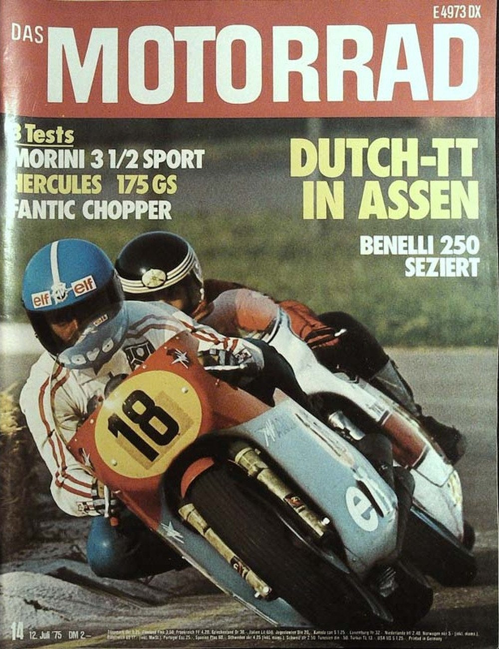 Motorrad Magazin Deutschland 1975-14 Motorradrennen Dutch-TT Assen