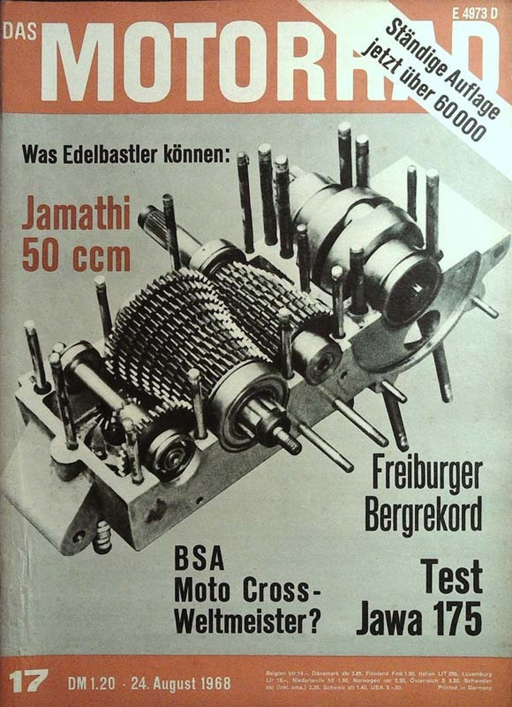 Motorrad Magazin Deutschland 1968-17 Jamathi BSA Jawa