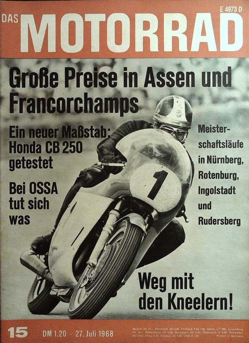 Motorrad Magazin Deutschland 1968-15 Giacomo Agostini OSSA