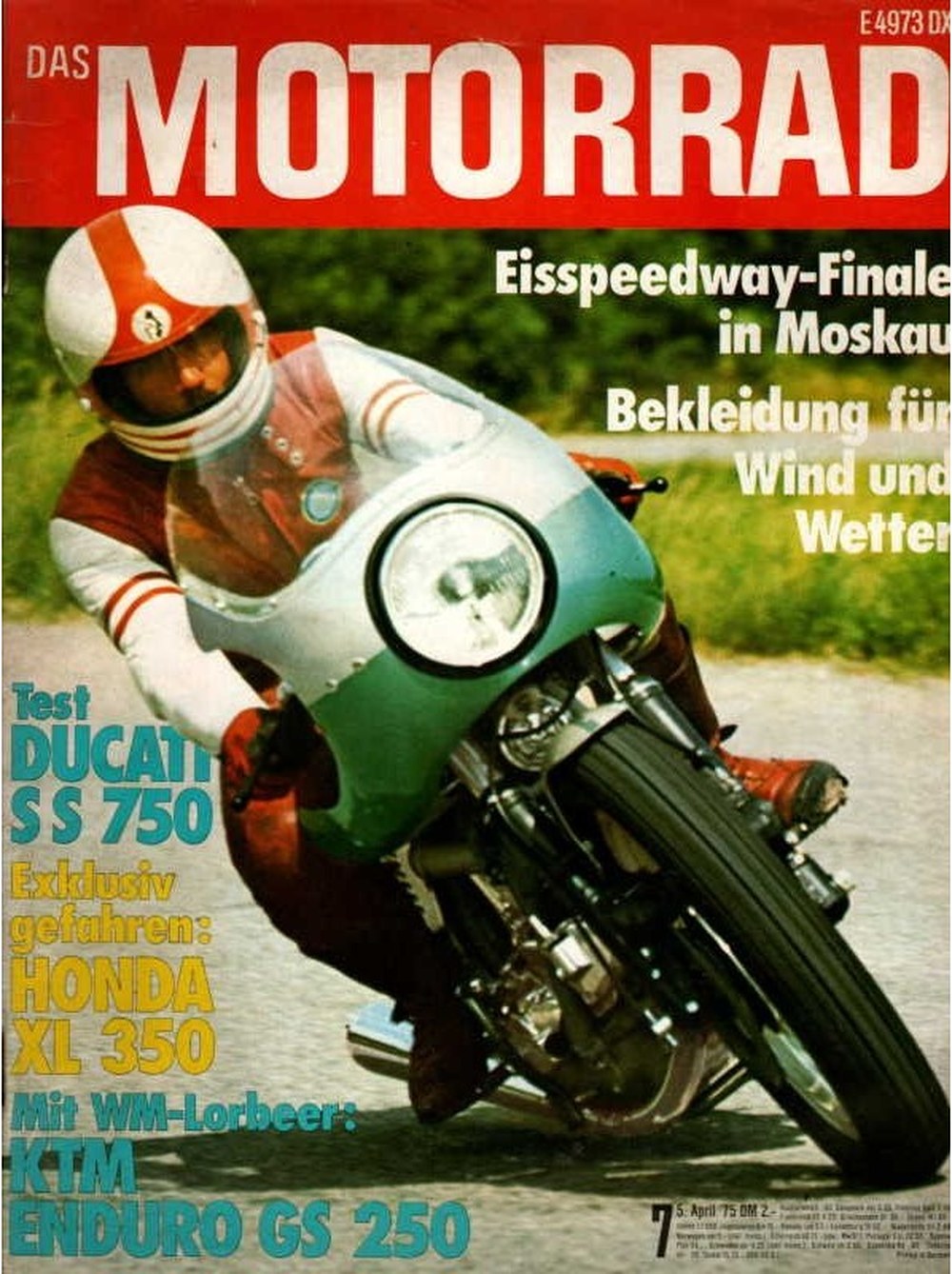 Motorrad Tijdschrift Duitsland 1975-07 Originele uitgave