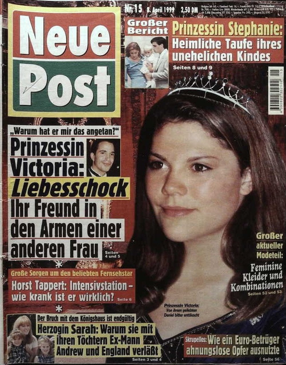 Neue Post Sonderheft Magazin Deutschland 1999-15 Victoria, Crown Princess Of Sweden Horst Tappert Sarah, Duchess Of York Stephanie, Princess Of Monaco