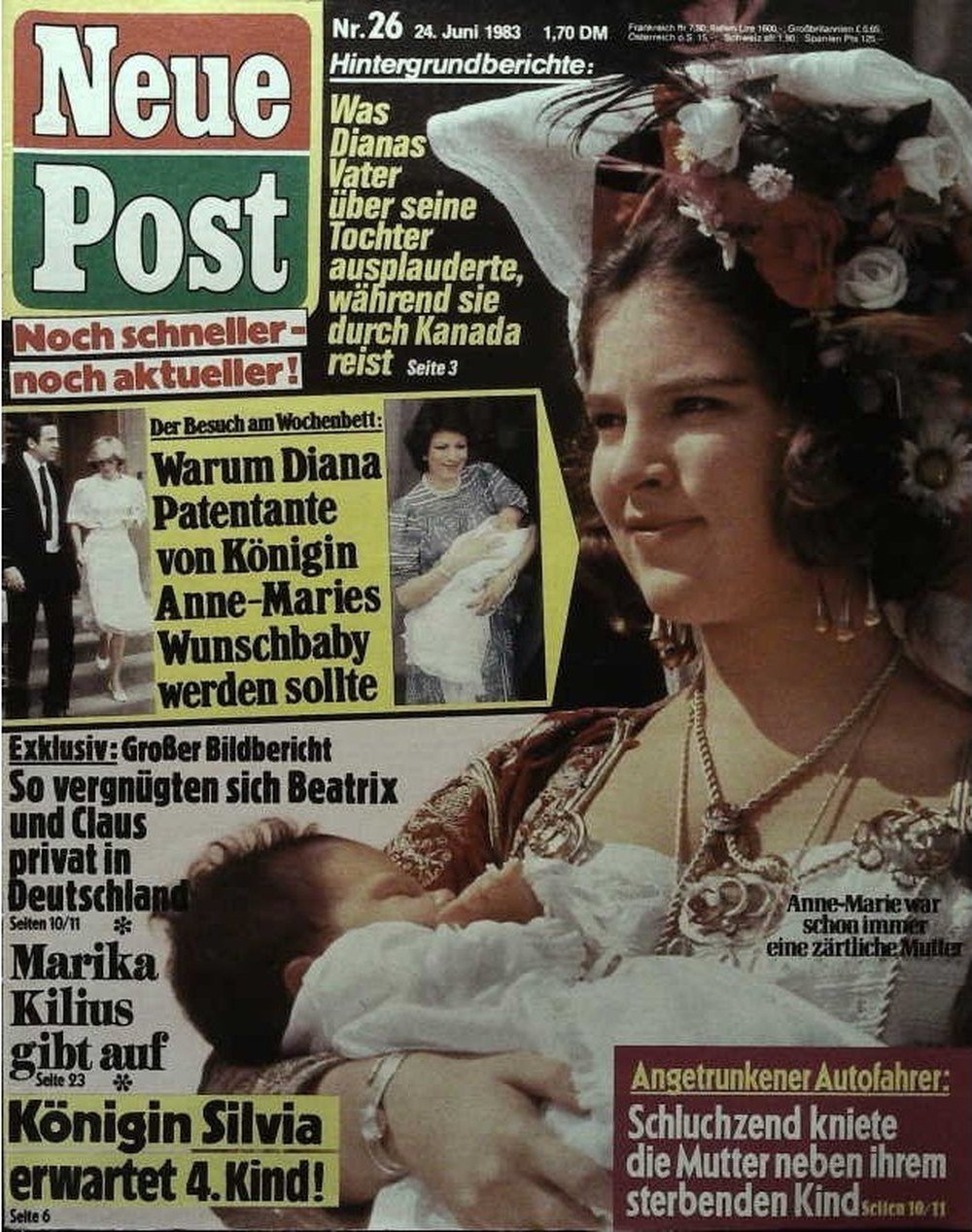 Neue Post Sonderheft Magazin Deutschland 1983-26 Anne-Marie Of Greece Diana, Princess Of Wales Beatrix Of The Netherlands Claus Von Amsberg Marika Kilius
