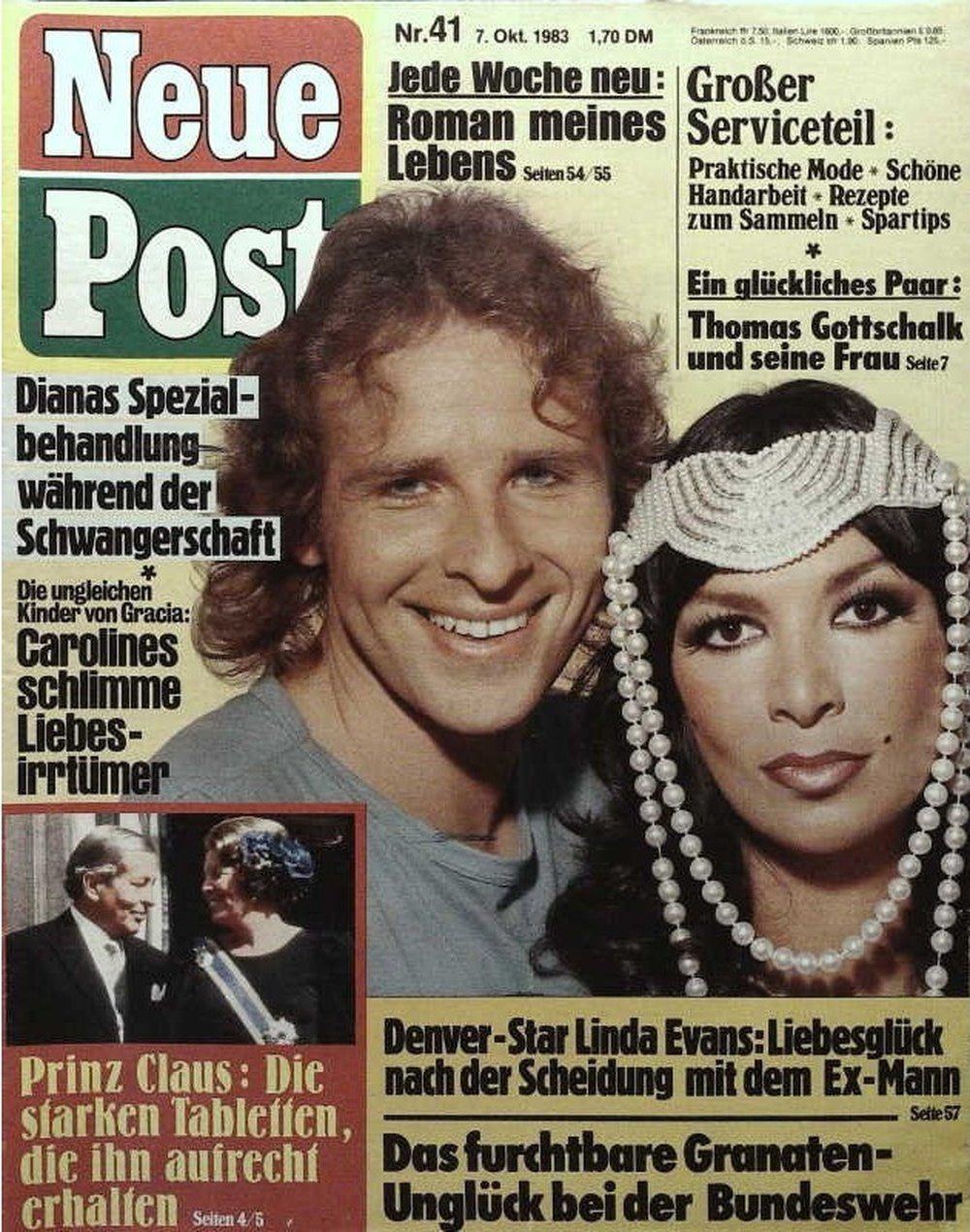 Neue Post Sonderheft Magazin Deutschland 1983-41 Thomas Gottschalk Thea Gottschalk Linda Evans Princess Diana Princess Caroline Of Monaco