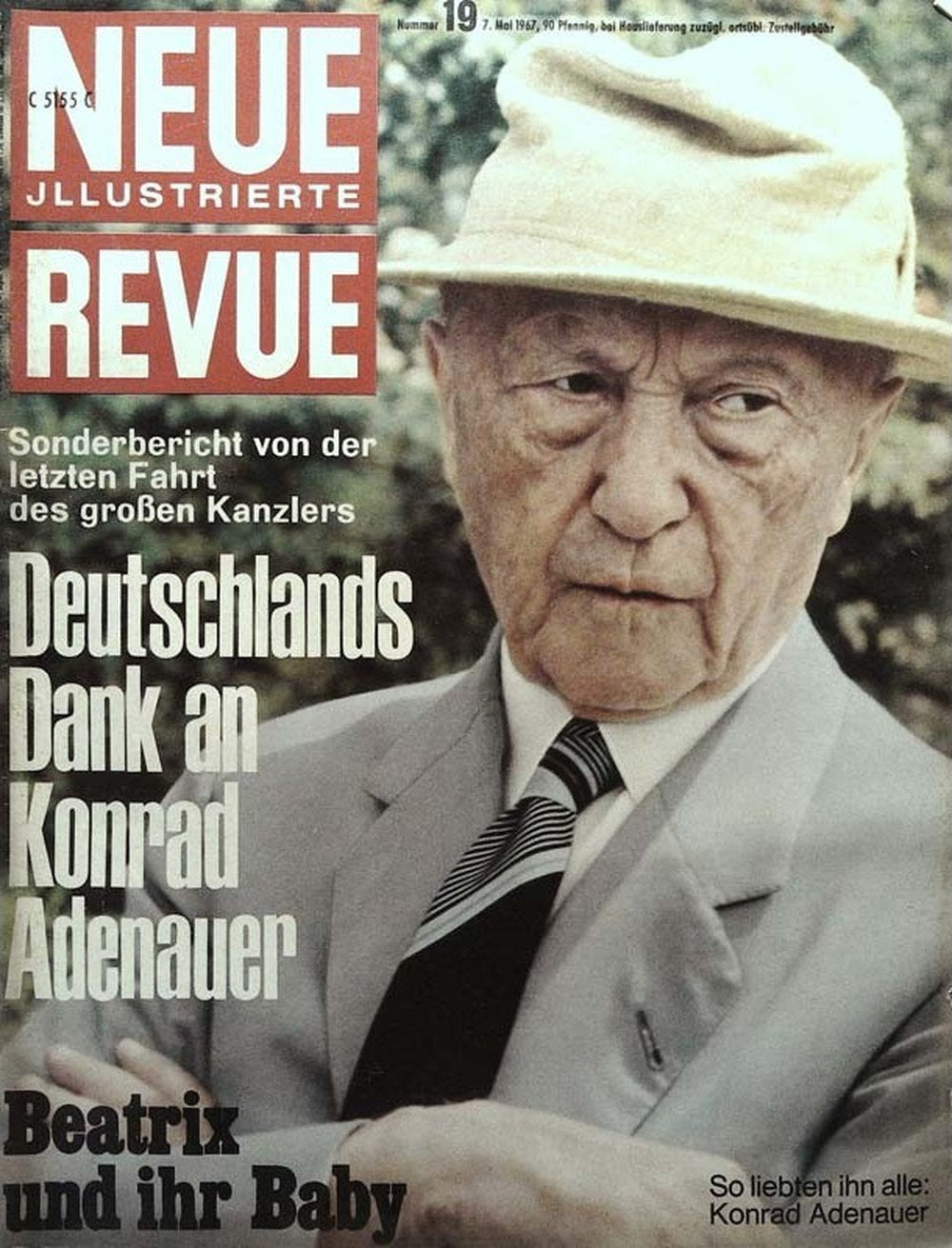 Neue Revue Magazin Deutschland 1967-19 Konrad Adenauer Beatrix