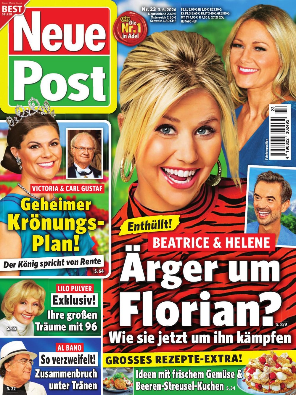 Neue Post Sonderheft Magazin Deutschland 2026-23 Beatrice Egli Helene Fischer Florian Silbereisen Victoria Of Sweden Carl XVI Gustaf