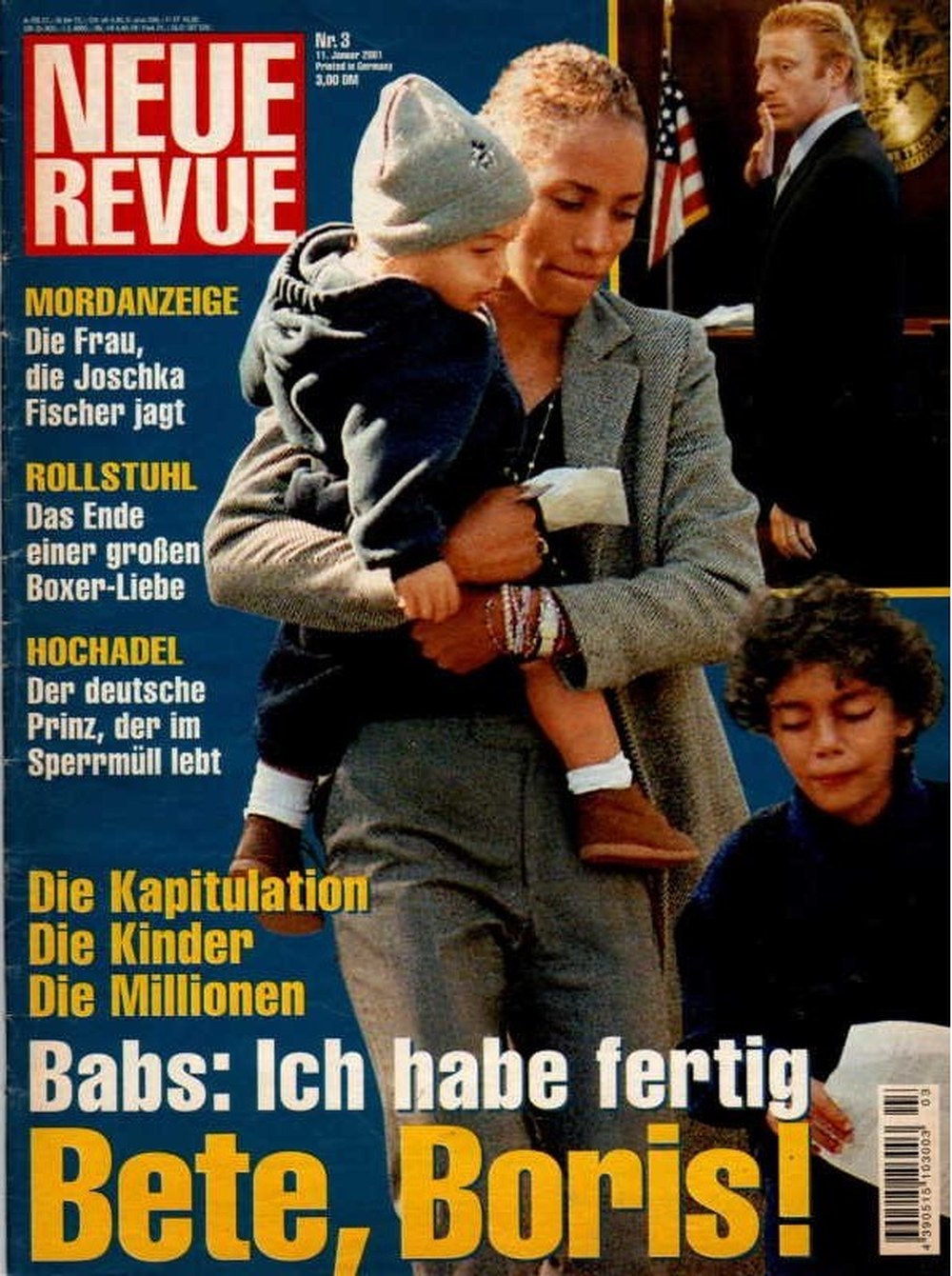 Neue Revue Magazin Deutschland 2001-03 Barbara Becker Boris Becker Joschka Fischer