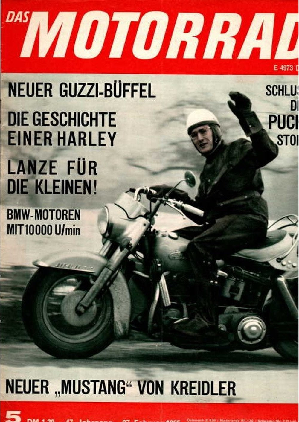 Motorrad Magazin Deutschland 1965-05 Moto Guzzi Harley-Davidson Geschichte BMW Motorrad Motoren