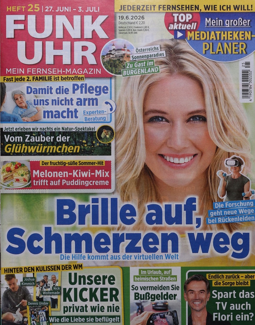 Funk Uhr Revista Alemania 2026-25 – Joshua Kimmich Nick Woltemade Dennis Undav Florian Silbereisen – Edición original