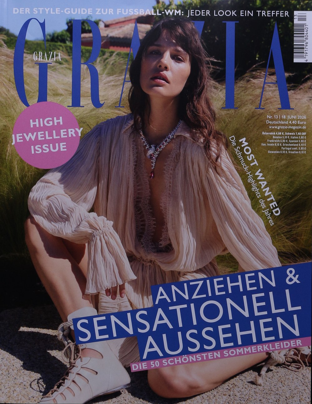 Grazia Magazin Deutschland 2026-13 Sommerkleider Haute Joaillerie WM-Styleguide