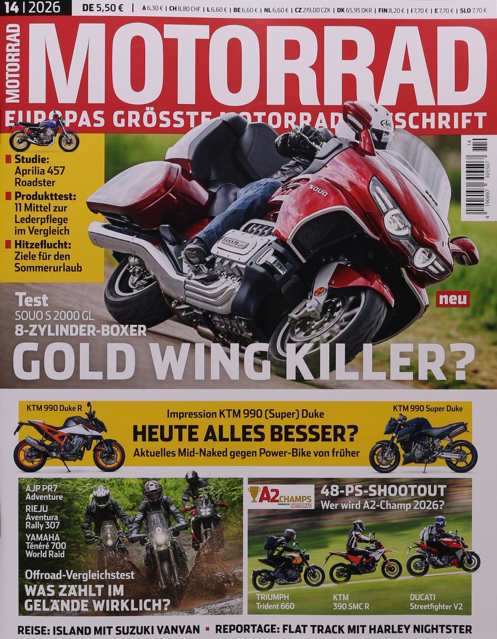 Motorrad Magazin Deutschland 2026-14 SOUO S 2000 GL 8-Zylinder-Boxer Honda Gold Wing