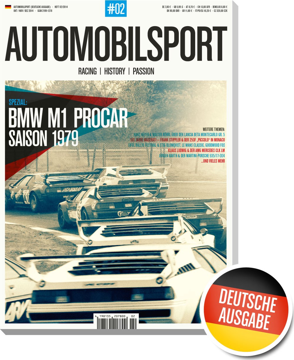 Automobilsport Magazine Allemagne 2014-02 Hans Heyer Walter Röhrl Frank Stippler Stig Blomqvist Klaus Ludwig Édition originale