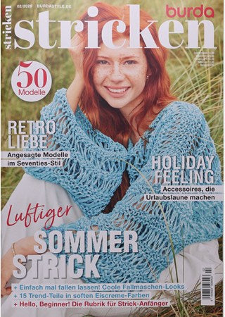 Burda Stricken Magazine Germany 2026-02 Original Print Issue