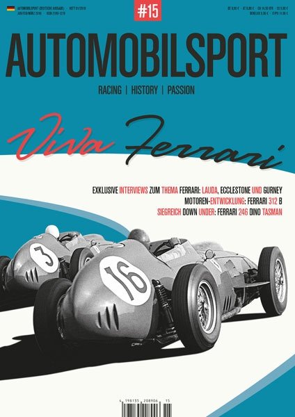 Automobilsport Magasin Tyskland 2018-01 Ferrari Niki Lauda Bernie Ecclestone Dan Gurney Originaludgave