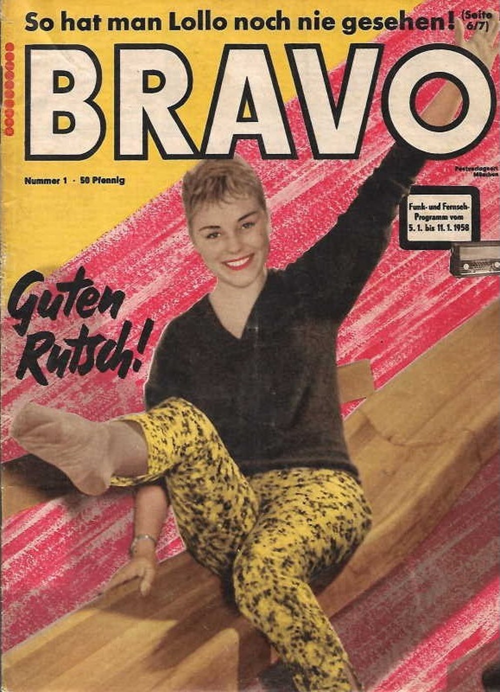 Bravo Magazin Deutschland 1958-01 Gina Lollobrigida