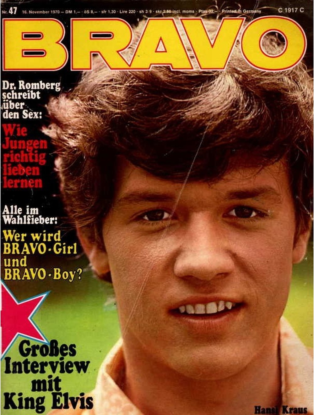 Bravo Magazin Deutschland 1970-47 Hansi Kraus Elvis Presley