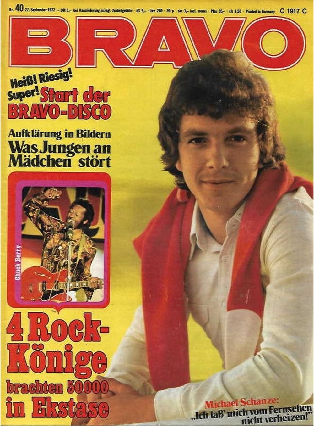 Bravo Magazin Deutschland 1972-40 Michael Schanze Chuck Berry