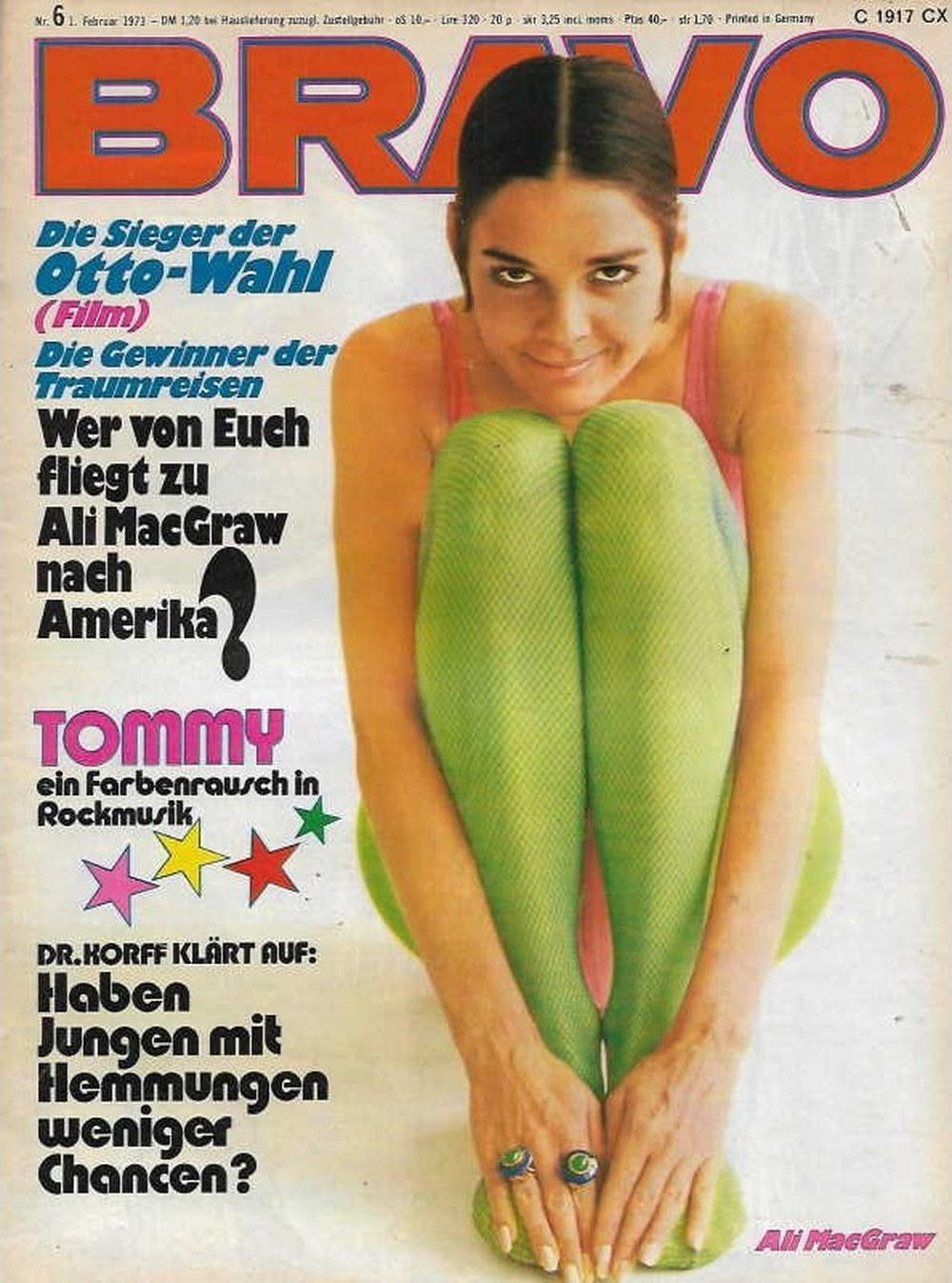 Bravo Magazin Deutschland 1973-06 Ali MacGraw Tommy