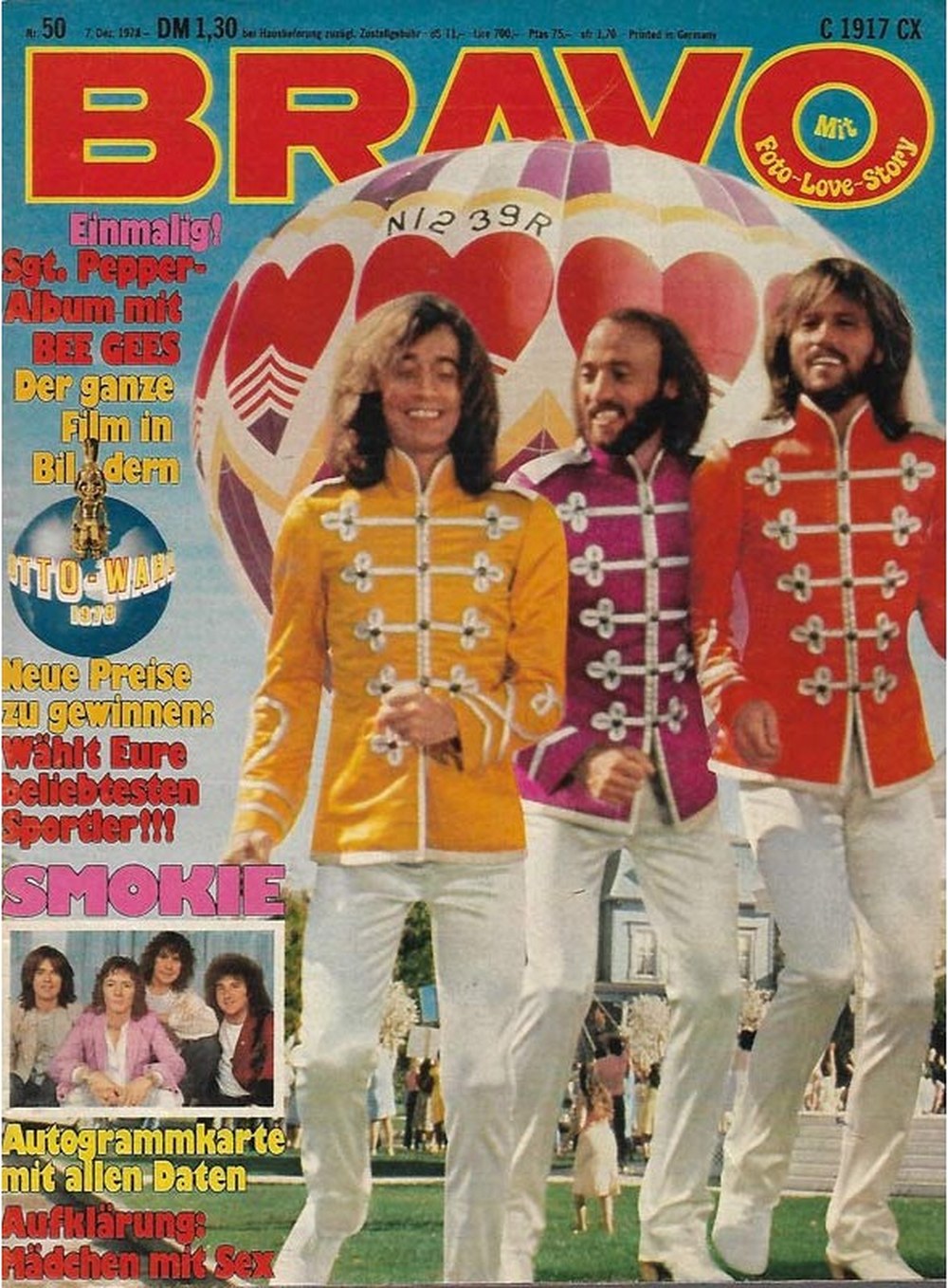 Bravo Magazin Deutschland 1978-50 Robin Gibb Maurice Gibb Barry Gibb Bee Gees Smokie