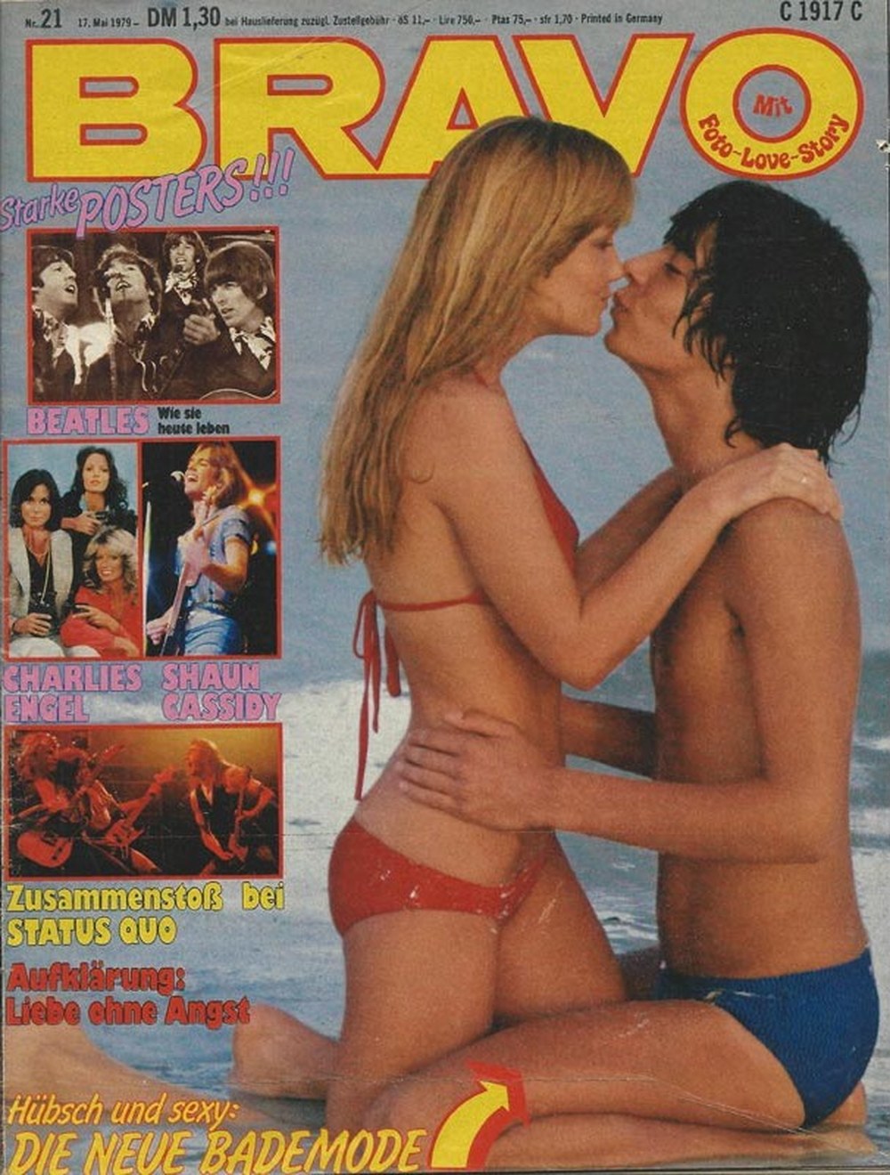 Bravo Magazin Deutschland 1979-21 The Beatles Shaun Cassidy Charlie's Angels Status Quo
