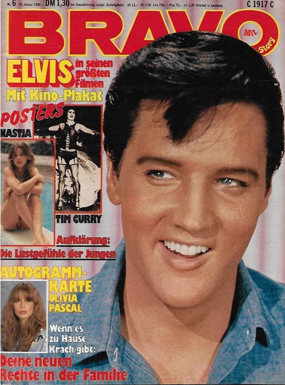 Bravo Magazin Deutschland 1980-06 Elvis Presley Tim Curry Nastassja Kinski Olivia Pascal