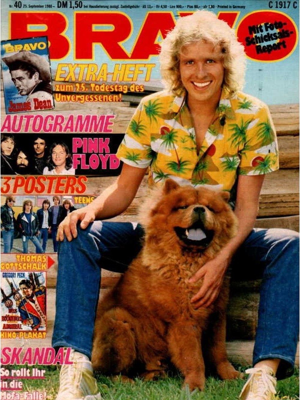 Bravo Magazin Deutschland 1980-40 Thomas Gottschalk James Dean Pink Floyd