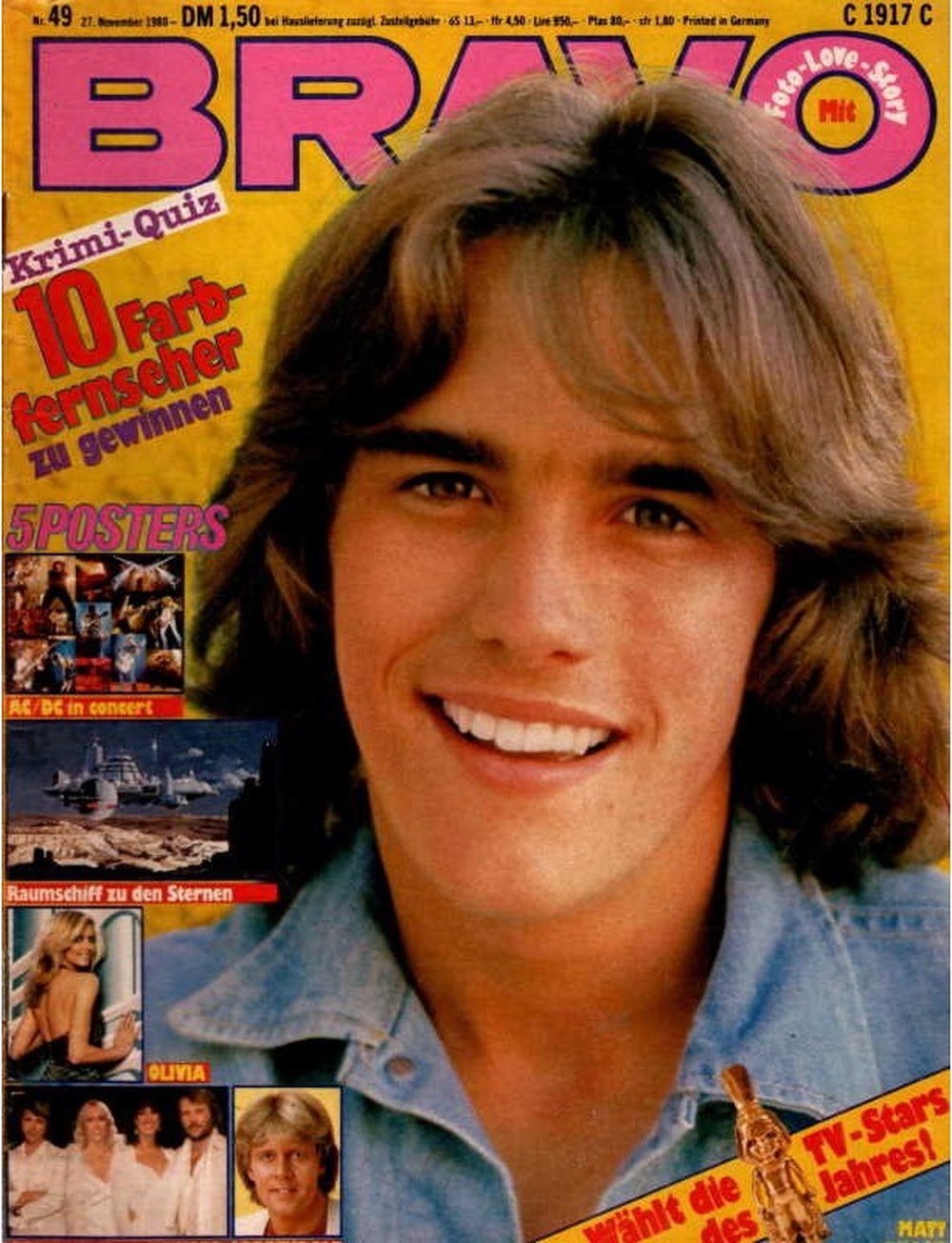 Bravo Magazin Deutschland 1980-49 Matt Dillon Olivia Newton-John AC/DC ABBA