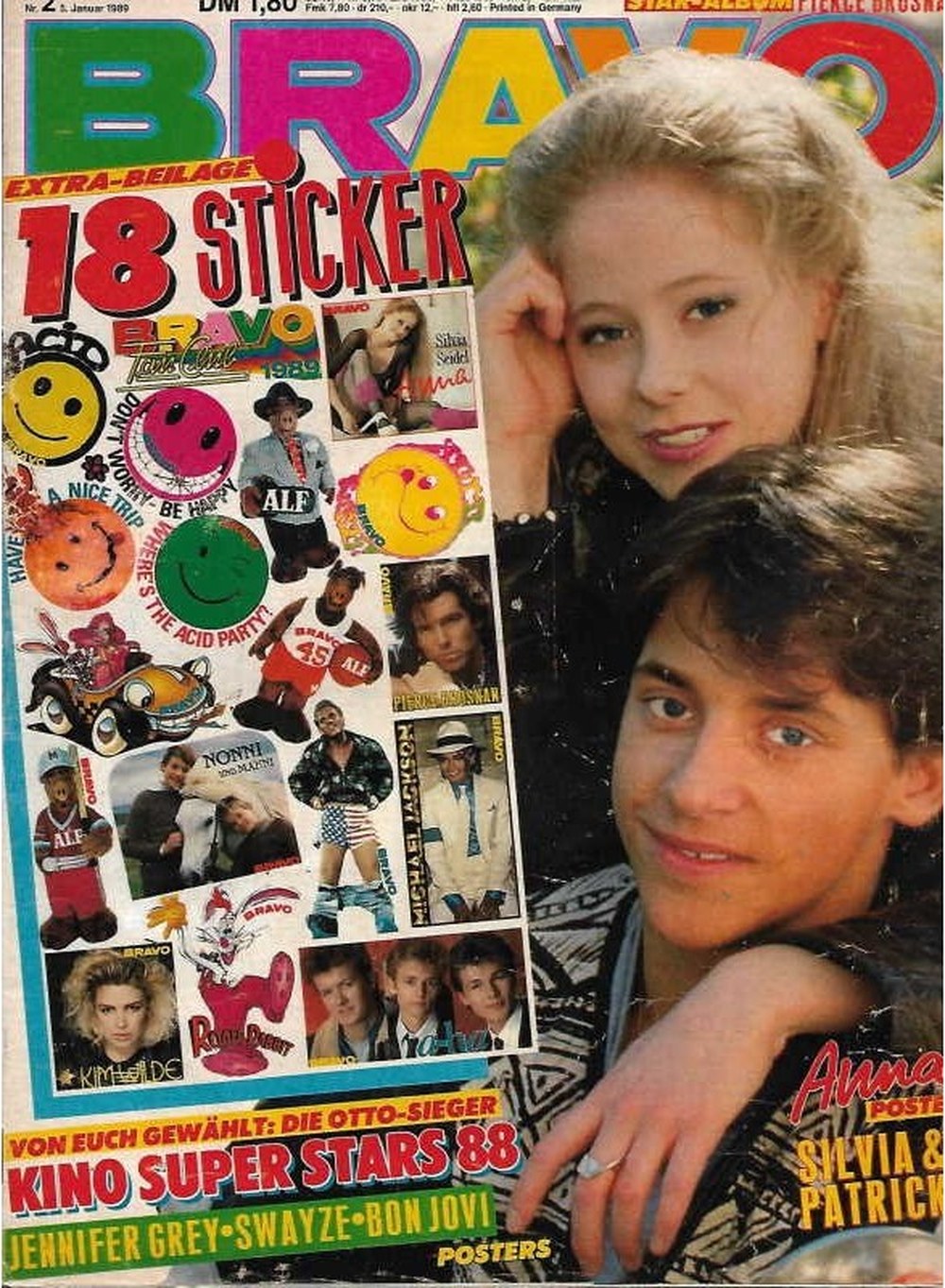 Bravo Magazin Deutschland 1989-02 Silvia Seidel Patrick Bach Jennifer Grey Patrick Swayze Jon Bon Jovi