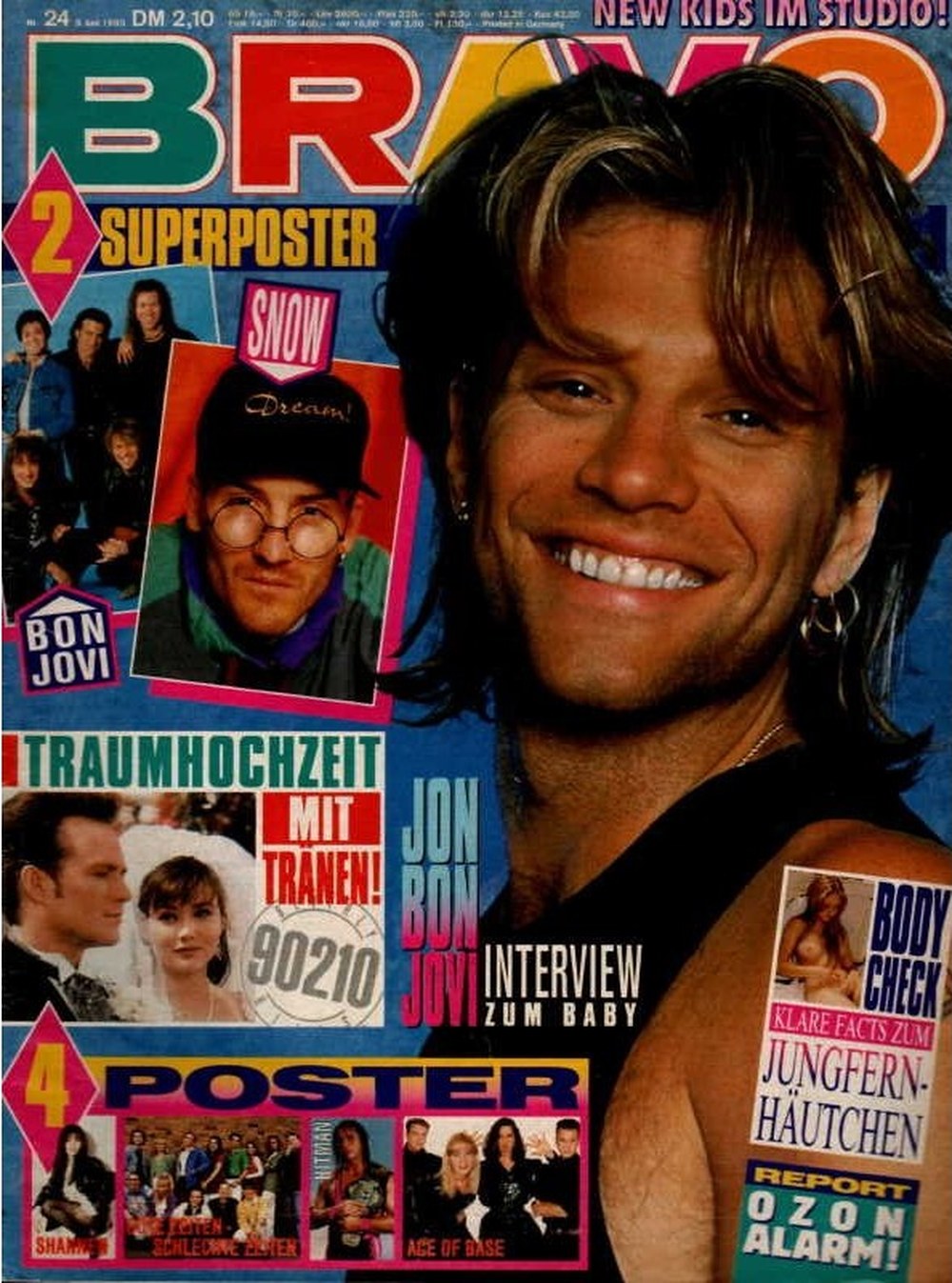 Bravo Magazin Deutschland 1993-24 Jon Bon Jovi Snow Ace Of Base Die Toten Hosen Bon Jovi