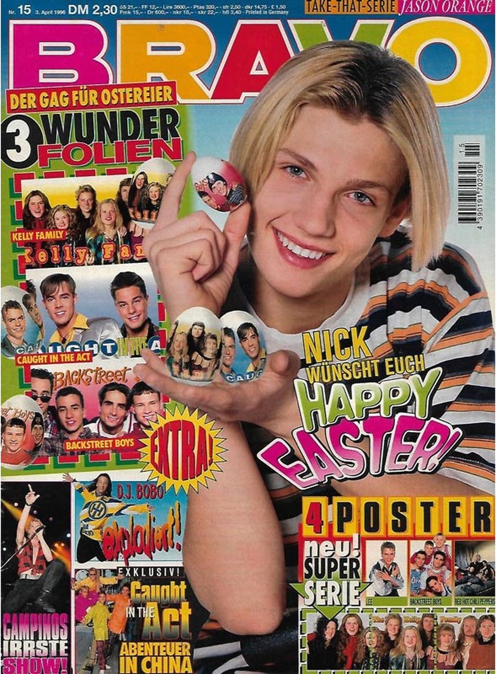 Bravo Magazin Deutschland 1996-15 Nick Carter DJ BoBo Jason Orange Backstreet Boys Caught In The Act