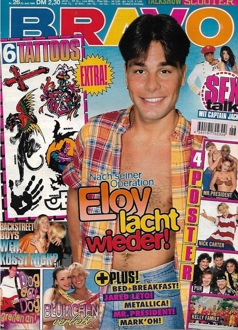Bravo Magazin Deutschland 1996-26 Eloy De Jong Nick Carter Jared Leto Mark 'Oh Backstreet Boys