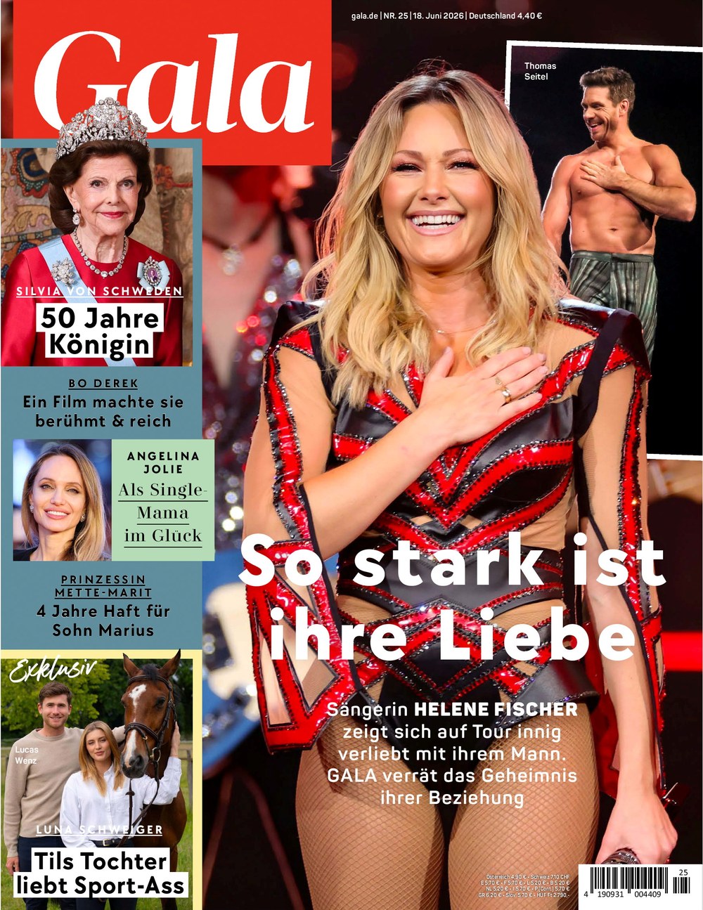 Gala Magazin Deutschland 2026-25 Helene Fischer Thomas Seitel Silvia Of Sweden Bo Derek Angelina Jolie