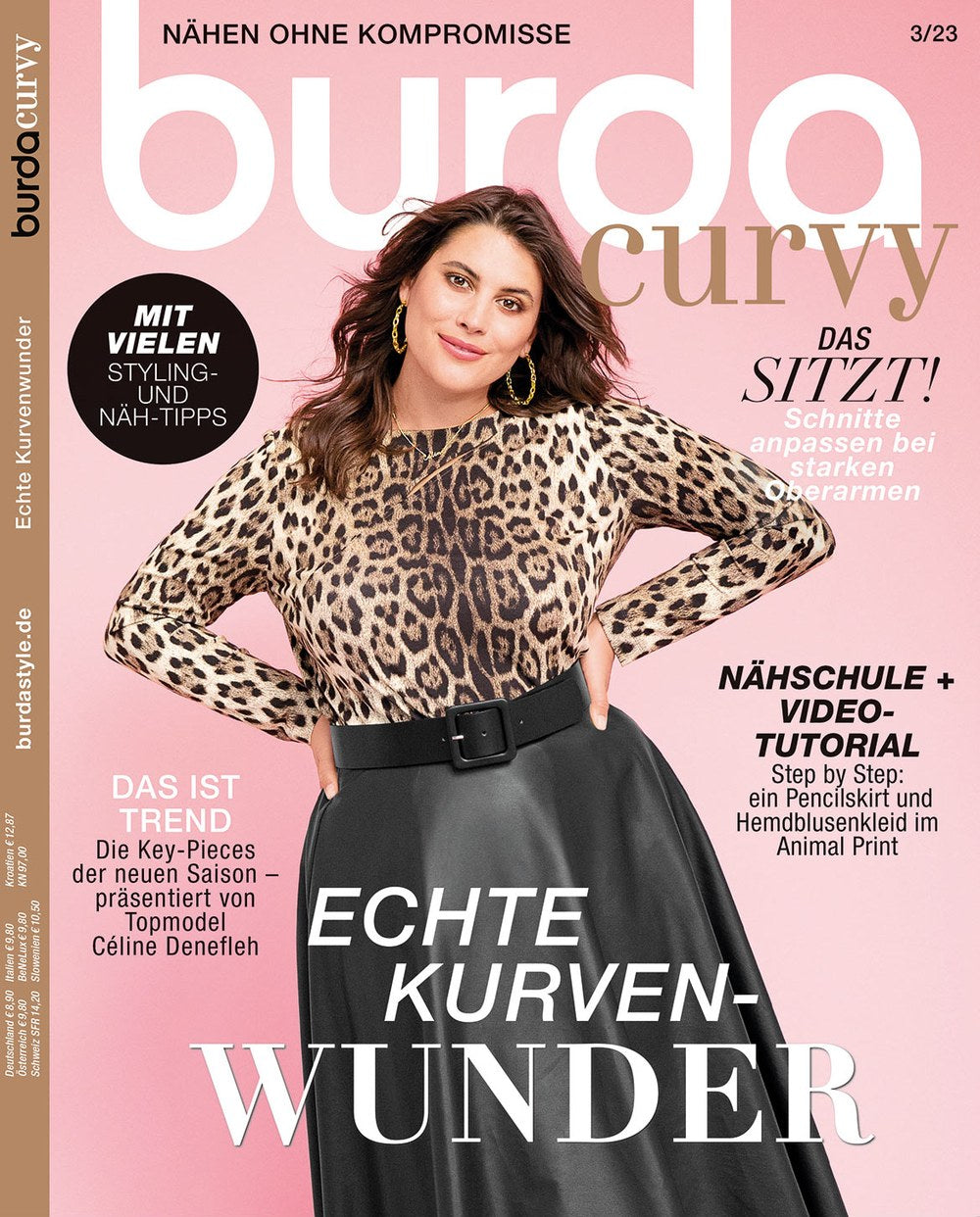 Burda Curvy Magazin Deutschland 2023-03 Céline Denefleh