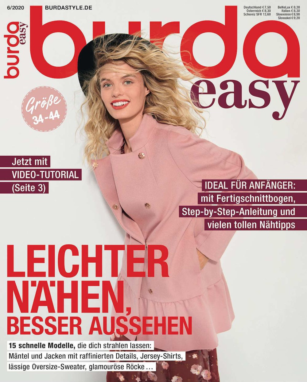Burda Easy Magazin Deutschland 2020-06 Nähen Schnittmuster Anfänger