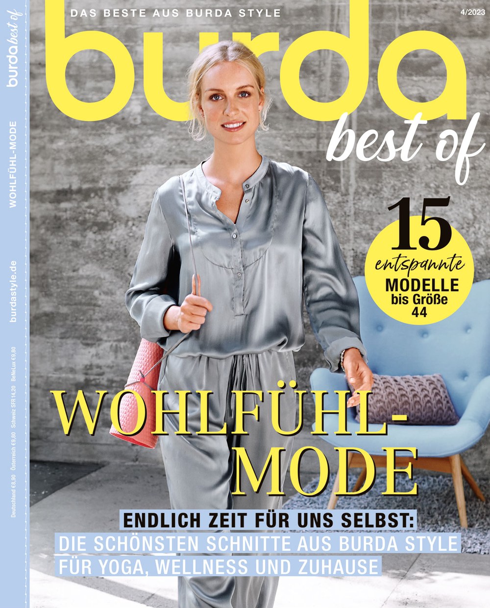 Burda Magazin Deutschland 2023-04 Wohlfühlmode Yoga Wellness
