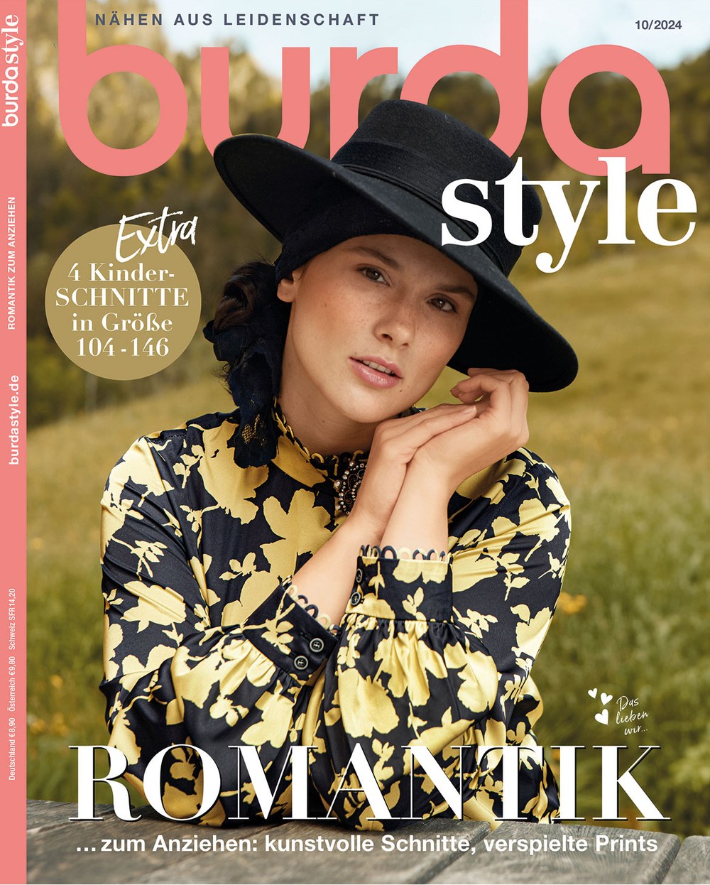 Burda Style Magazin Deutschland 2024-10 Nähschnittmuster Mode Romantischer Stil