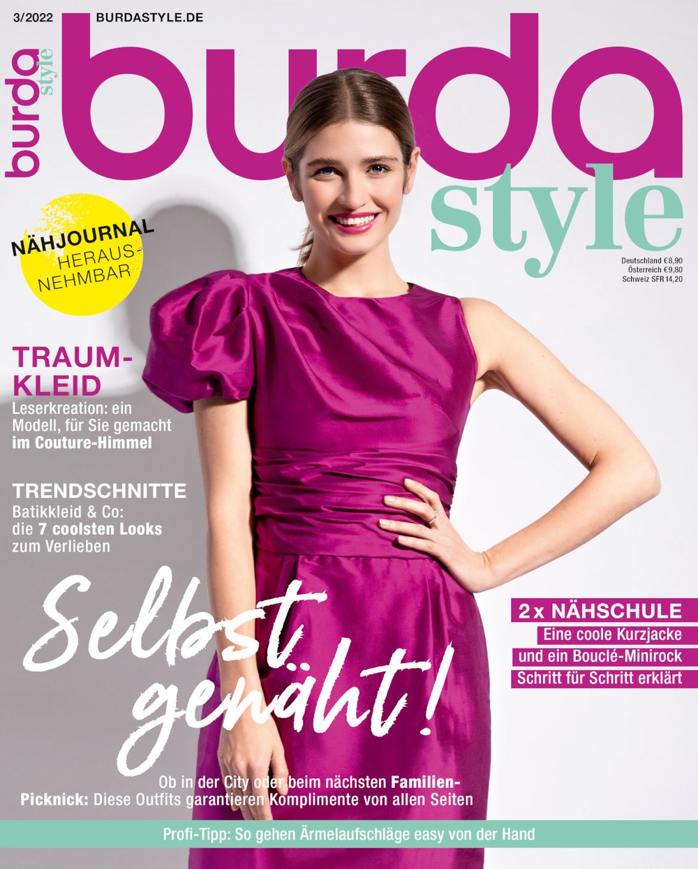 Burda Style Magazin Deutschland 2022-03 Nähen Mode Kleiderschnittmuster