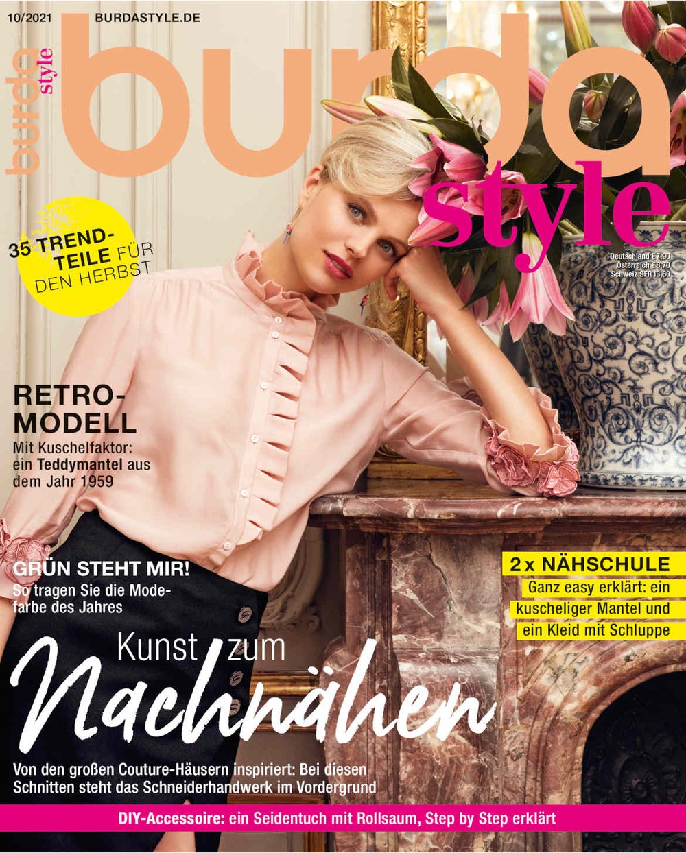 Burda Style Magazin Deutschland 2021-10 Herbstmode Trendteile Retro-Modell