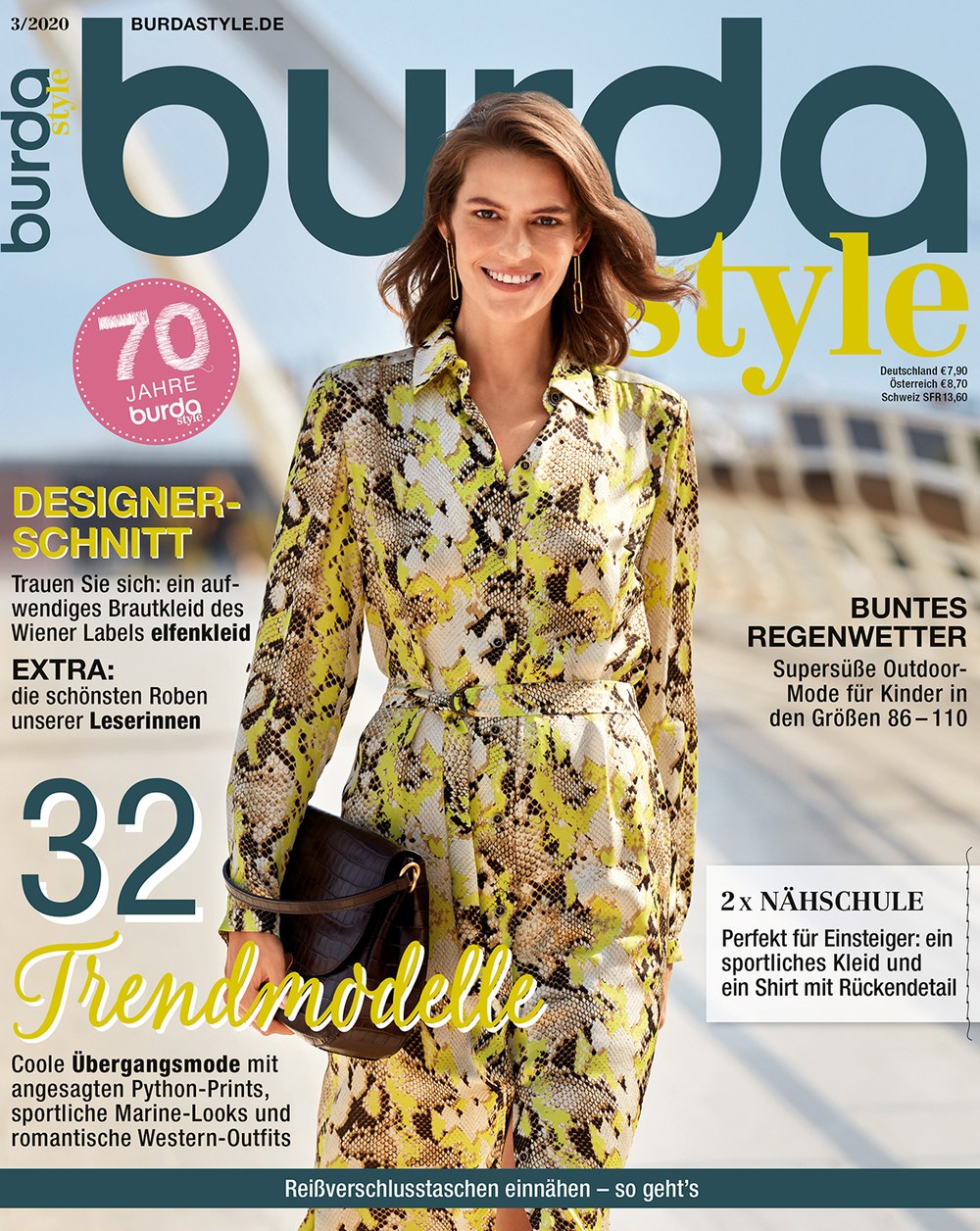 Burda Style Magazin Deutschland 2020-03 Schnittmuster Mode Trendmodelle