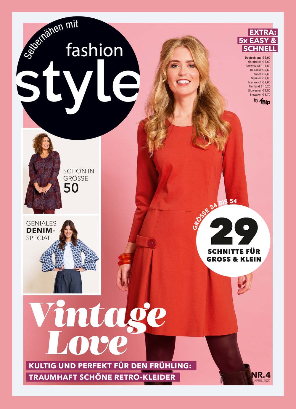 Fashion Style Magazin Deutschland 2021-04 Vintage-Mode Retro-Kleider Frühlingsmode