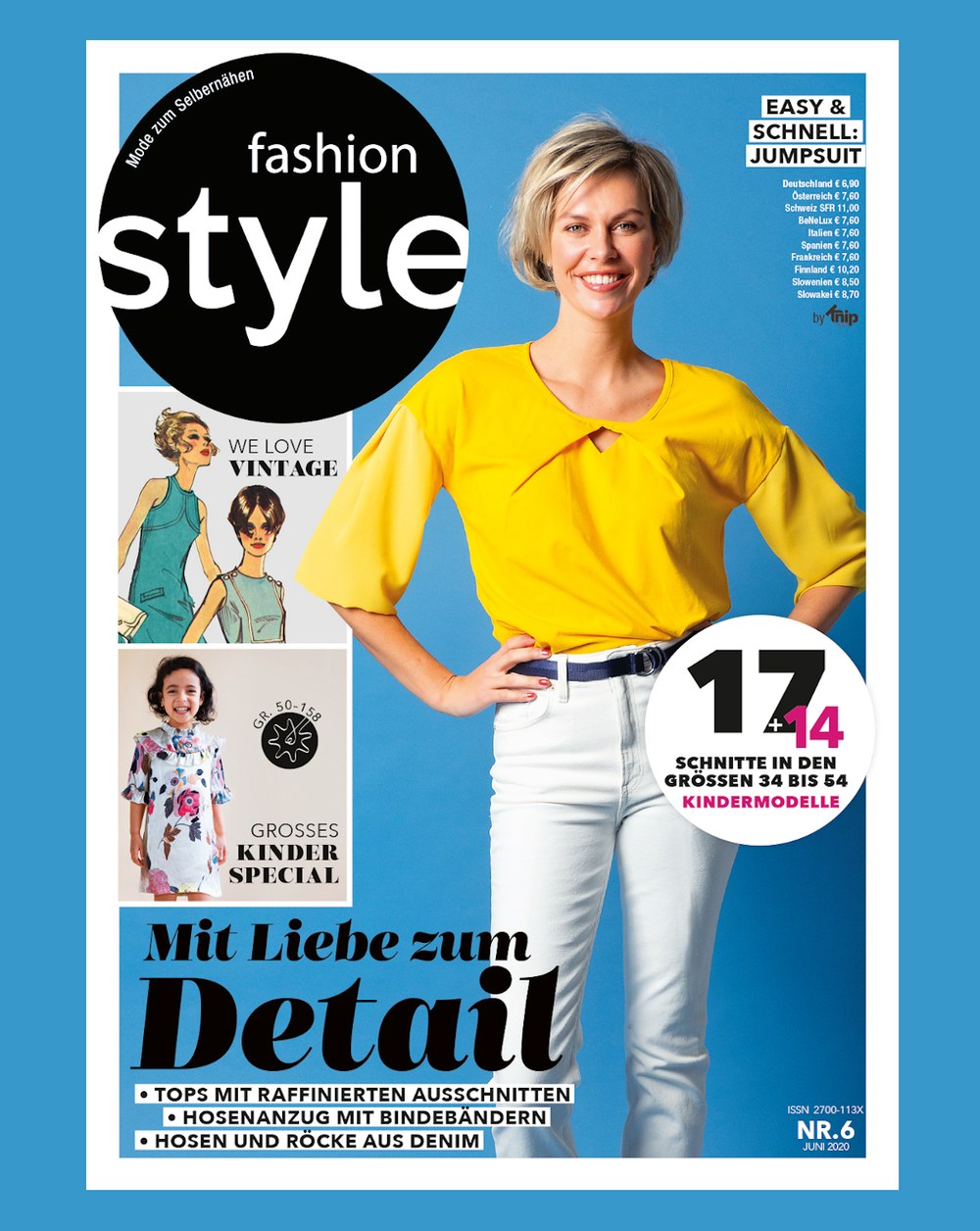 Fashion Style Magazin Deutschland 2020-06 Nähen Schnittmuster Vintage-Mode