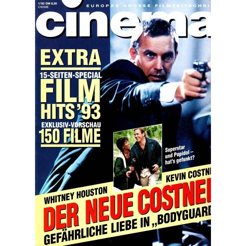 Cinema Revista Alemanha 1993-01 – Whitney Houston Kevin Costner – Edição original