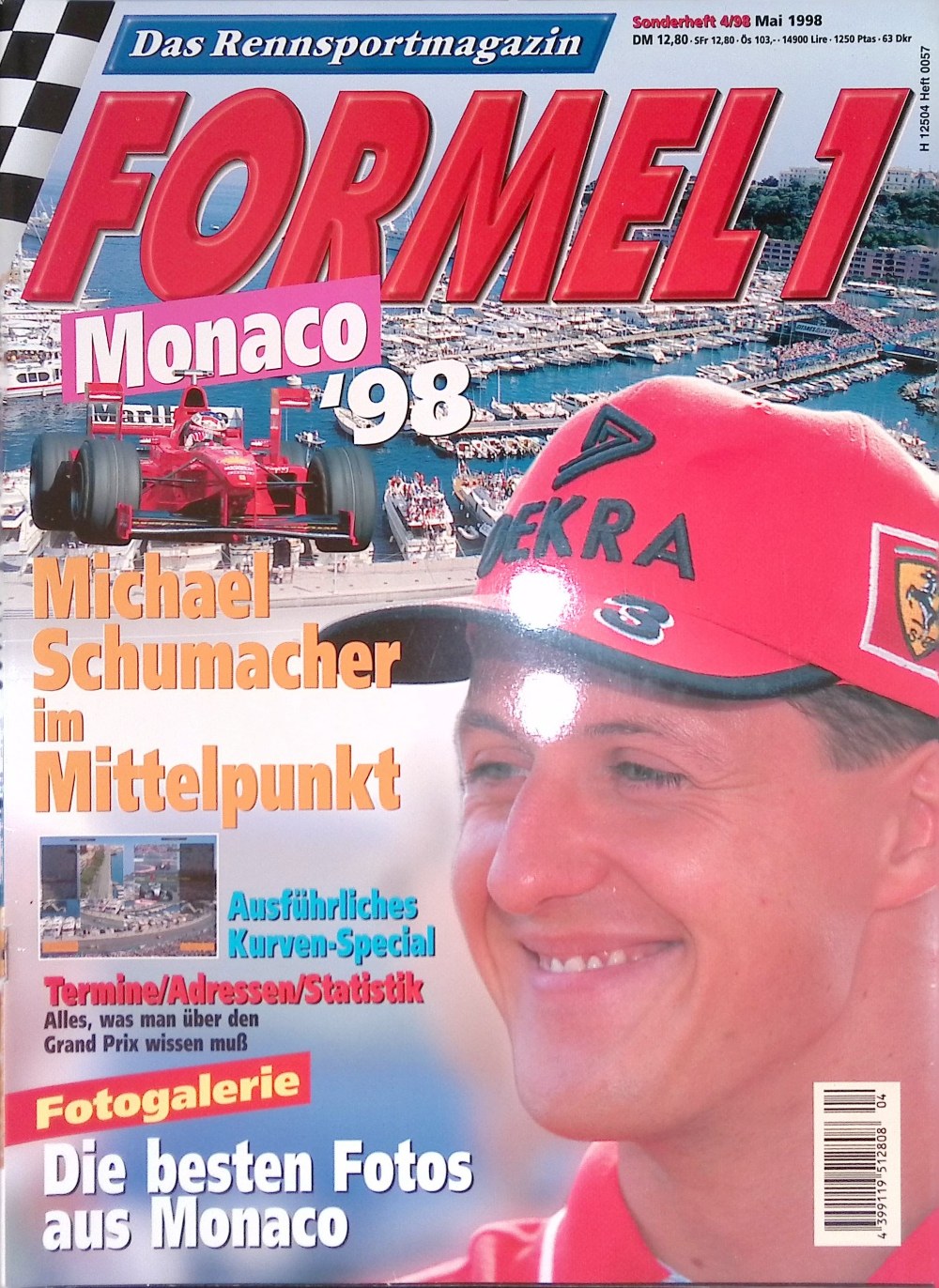 Formel 1 Spezial Magazin Deutschland 1998 #4 Michael Schumacher