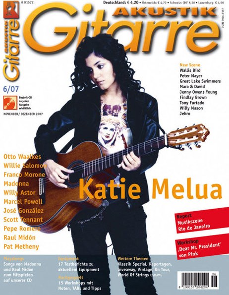 Akustik Gitarre Magazin Deutschland 2007-06 Katie Melua Otto Waalkes Willie Salomé Franco Morone Madonna