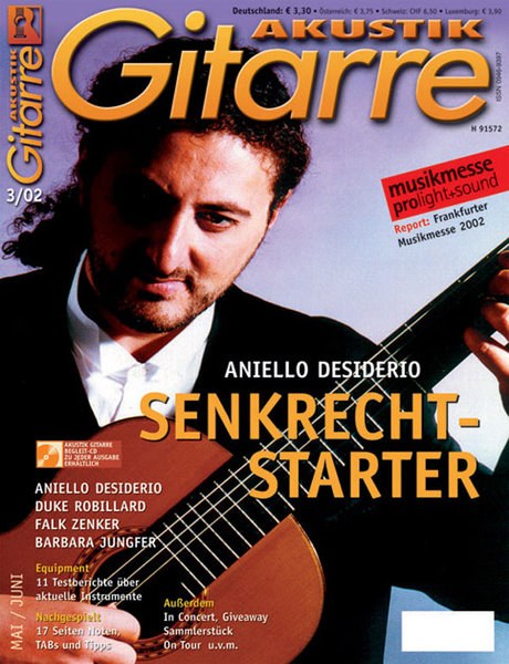 Akustik Gitarre Magazin Deutschland 2002-03 Aniello Desiderio Duke Robillard Falk Zenker Barbara Jungfer