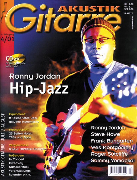 Akustik Gitarre Magazin Deutschland 2001-04 Ronny Jordan Steve Howe Frank Bungarten Wes Montgomery Roger Sutcliffe