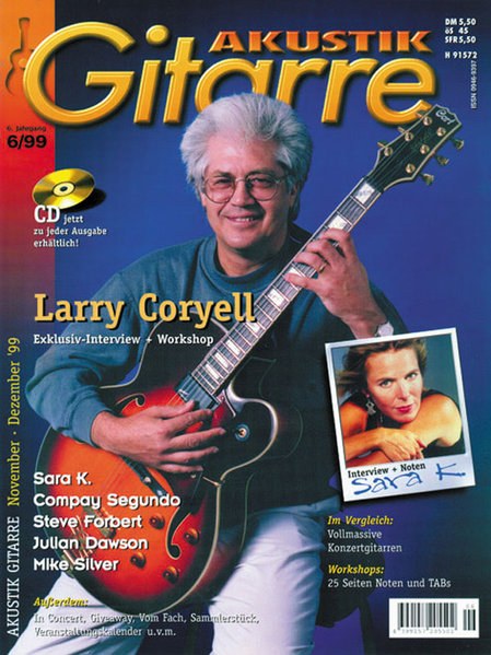 Akustik Gitarre Magazin Deutschland 1999-06 Larry Coryell Sara K. Compay Segundo