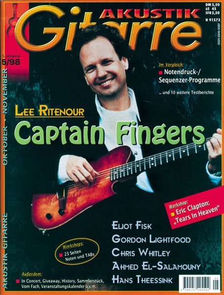 Akustik Gitarre Magazin Deutschland 1998-05 Lee Ritenour Eliot Fisk Gordon Lightwood Chris Whitley Ahmed El-Salamouny